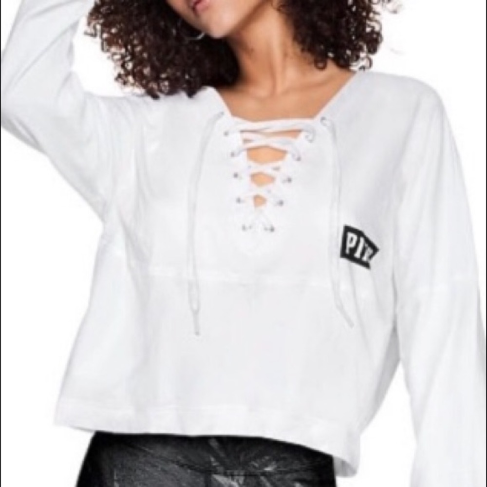 Victoria’s Secret Pink varsity crew tee